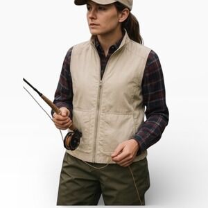 Orvis Women's Vest Fishing Hunting Travel With Interior/Exterior Pockets Large